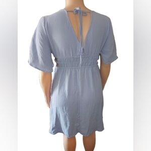 SHEIN Blue Tunic Side Cut Out Midi Dress  for Women 12 XL NWOT